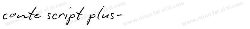 conte script plus字体转换